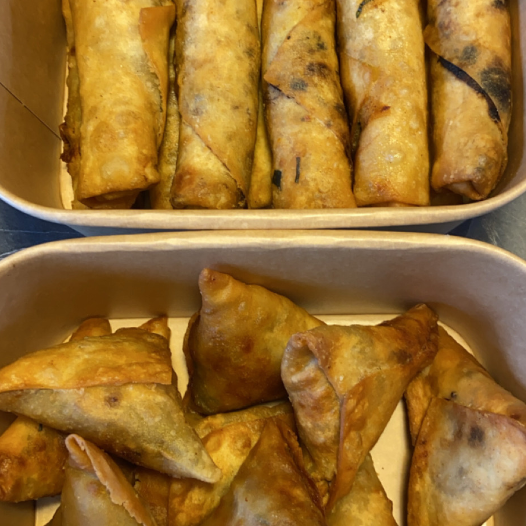 Samosa & Spring Rolls (10)
